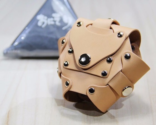 Onigiri Holder in Handmade Leather | Japan Trend Shop