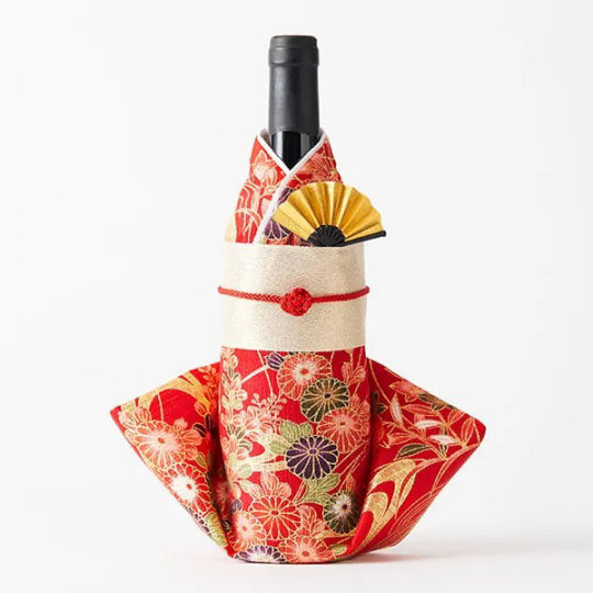 Kimono Bottle Cover (Full Set of 8) | Japan Trend Shop
