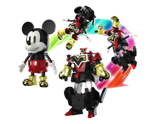 超希少 MickeyMouse 1928 GreatBigHeart 別珍 両面 chogokin-super-change-mickey-