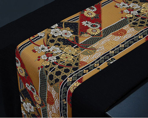 Japanese Gold Brocade Table Runner | Japan Trend Shop