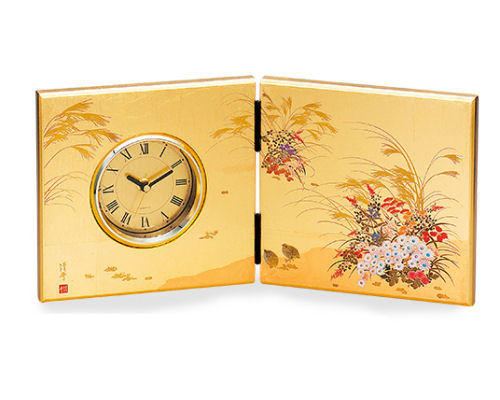 80's miyabi ポストモダン clock モダン maki-e-miyabi-folding-screen-