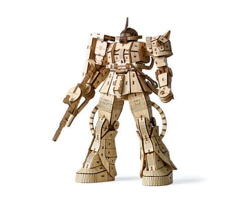 MS-06S Char's Zaku II Wa-Gu-Mi Bamboo Art Kit | Japan Trend Shop