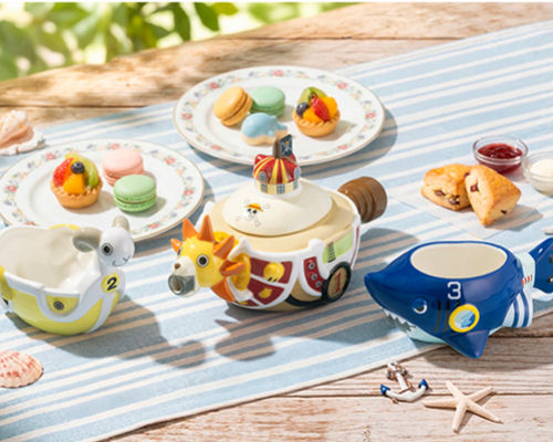 ワンピース kids vintage Gymboree teapot onepiece One Piece Straw Hat Pirates Ships Tea Set | Japan Trend Shop