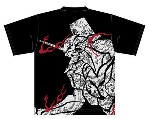 EVA x Nishiki Evangelion Tribal Wave Unit-01 T-Shirt Black | Japan