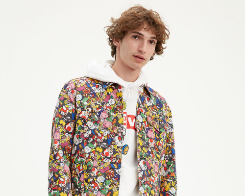 Levi's X Super Mario Vintage Fit Trucker Jacket SM Collage | Japan