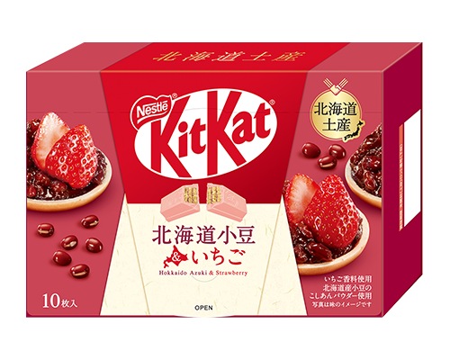 Kit Kat Mini Hokkaido Azuki Bean and Strawberry (6 Pack) | Japan