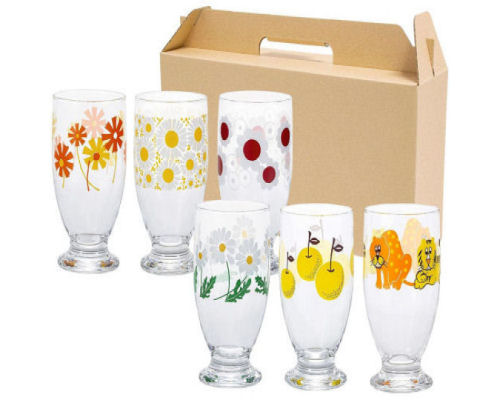Aderia Retro Tumbler Glass Set | Japan Trend Shop