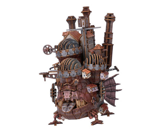 【超希少】ハウルの城 Howl's Castle ki-gu-mi Ki-Gu-Mi Howl's Moving Castle Color Model Kit | Japan Trend Shop