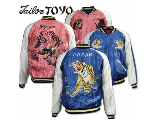 Tailor Toyo Roaring Tiger & Black Dragon Reversible Sukajan Jacket